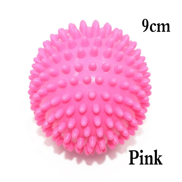 PVC Plastic Pink Spiky Massage Ball 9 cm
