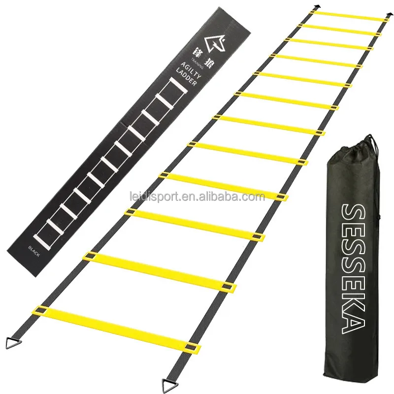 Hot selling 6m 12 level adjustable football training speed agile ladder adjustable ladder