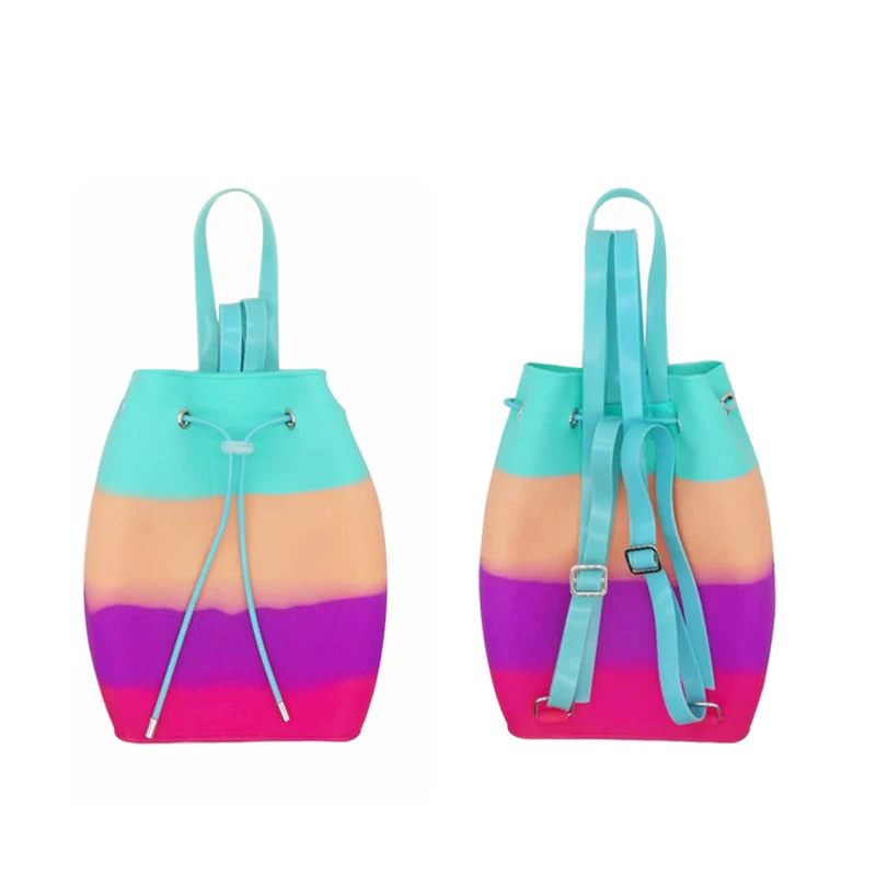 Wholesale Fashion Silicone Candy Jelly Waterproof School Bags String Kids Backpack