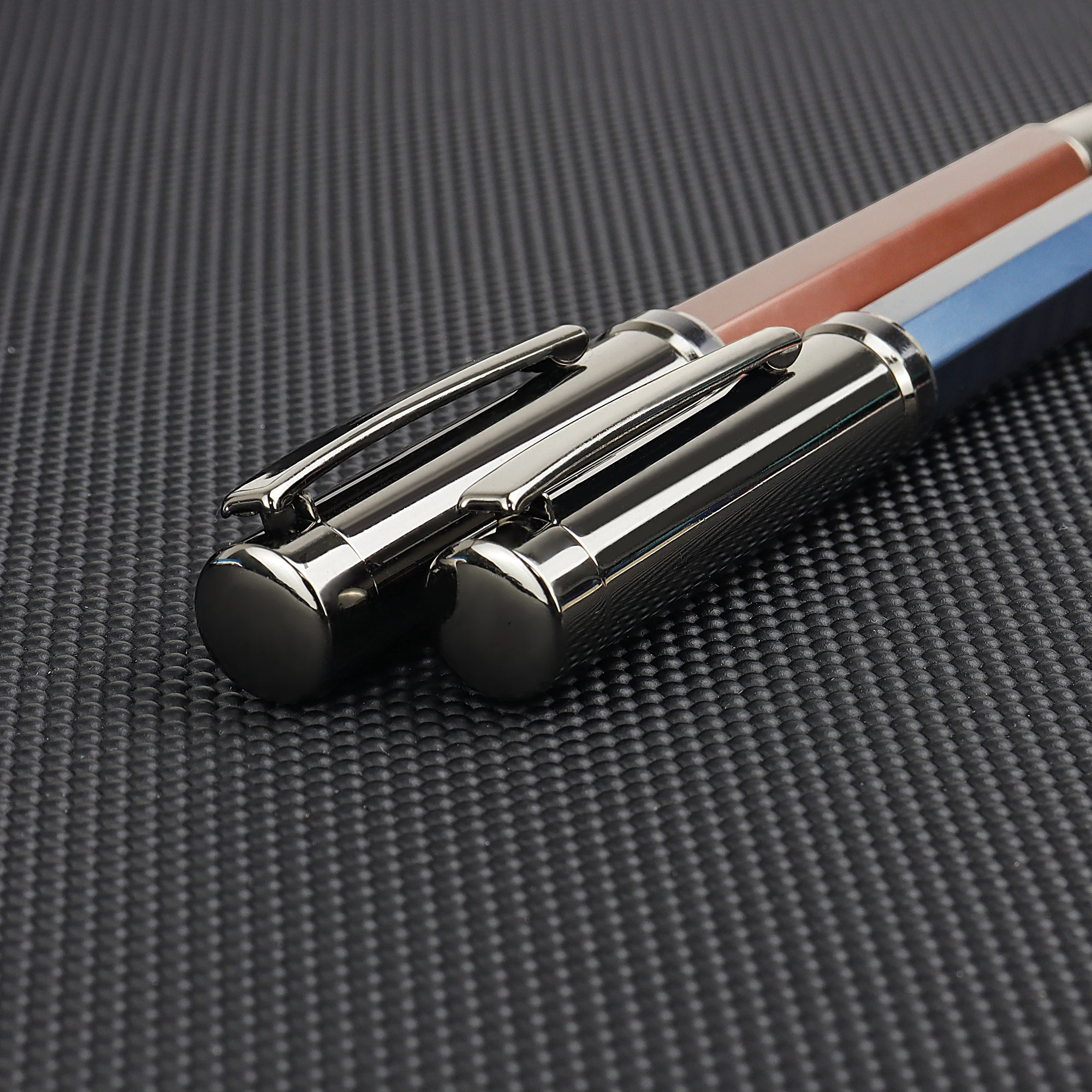 Promotional Hexagonal Design New Elegant Luxury Gift Printing Pen and Engraving Customize Logo Metal Roller Tip Pens