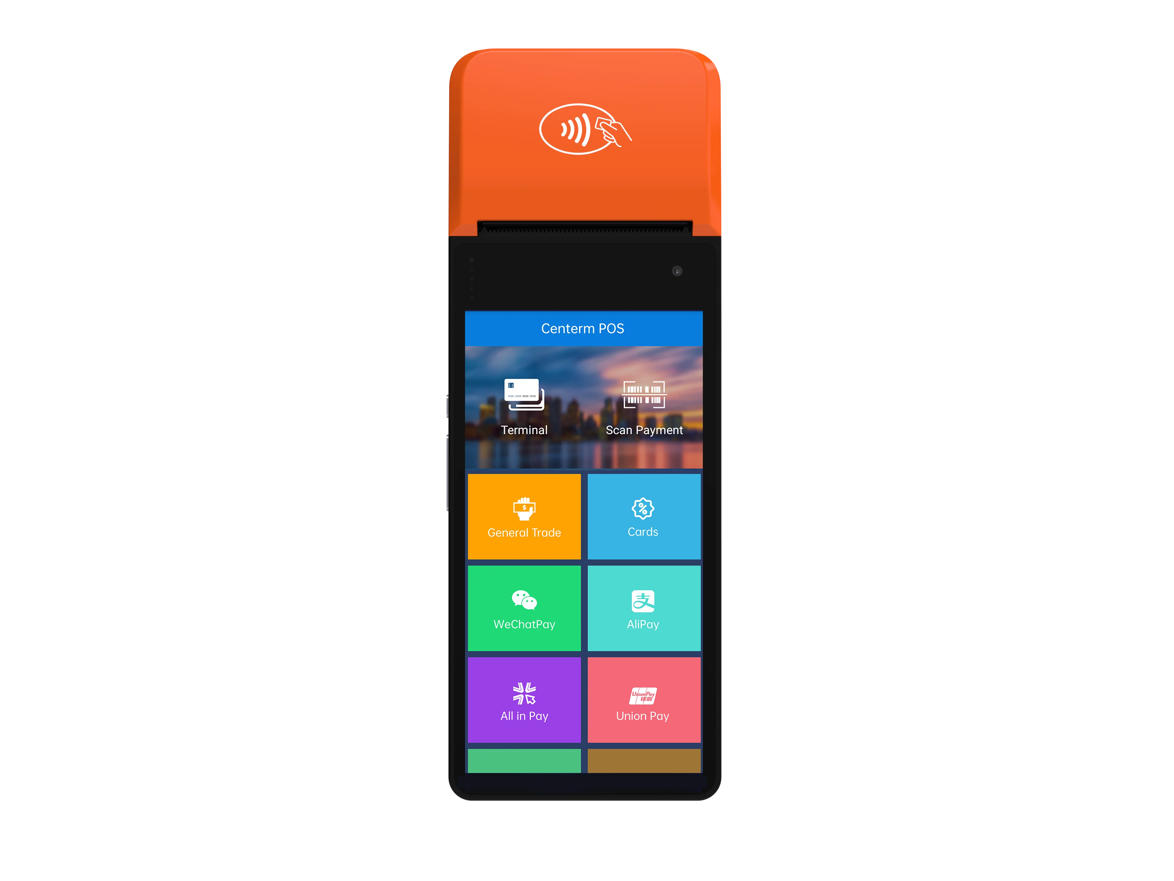 Centerm smart pos K10 6 5 дюймов сенсорный экран 4G и Wi-Fi портативный смарт-считыватель карт