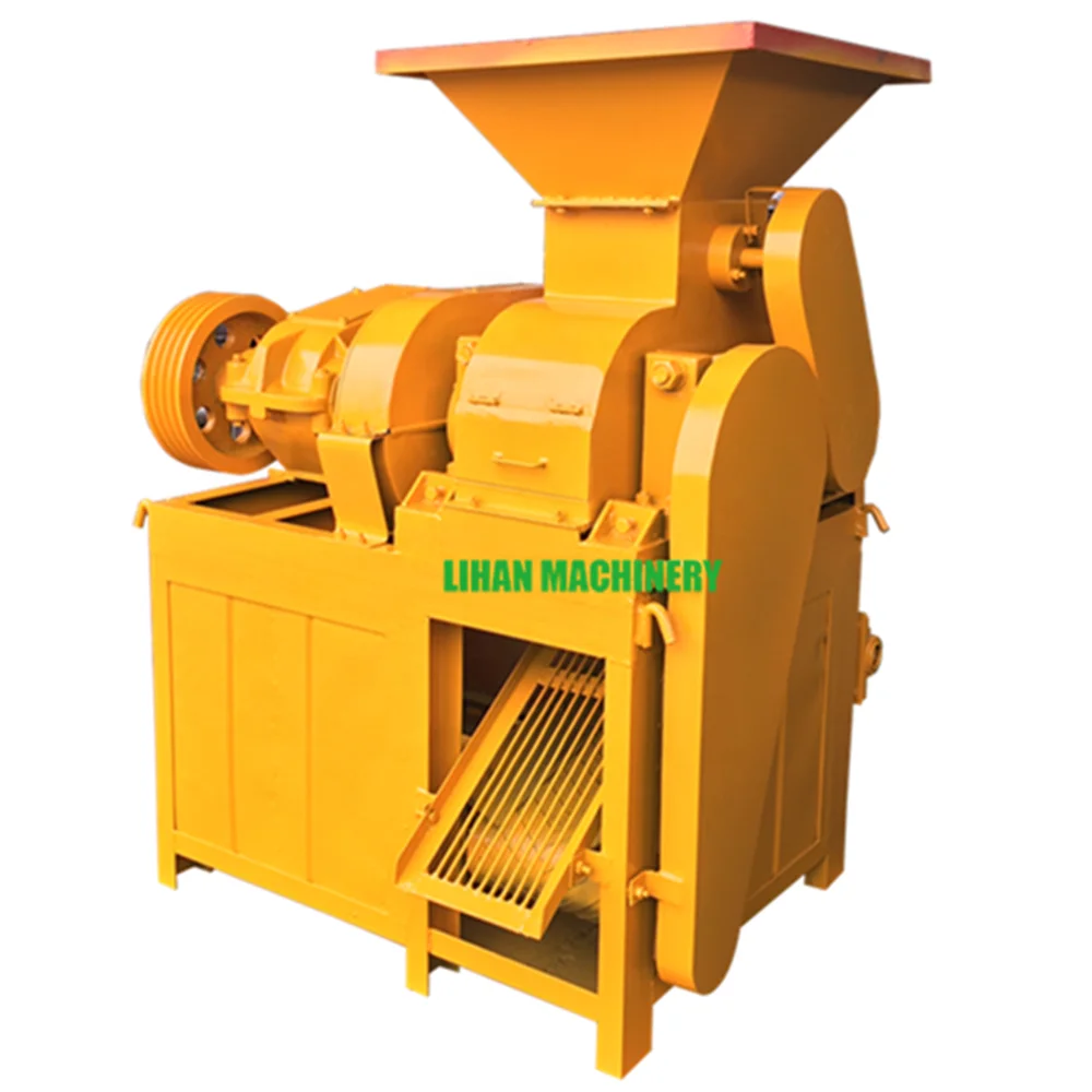 Coconut shell carbon black bbq charcoal powder maker production manufacturing processing forming briquette making machine price
