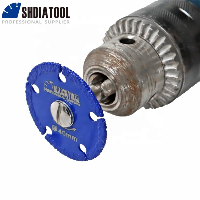 30/40/50mm Mini Iron Cutting Disc Brazed Mini Saw Blade for Cutting Iron with Round Shank Cut-Off Wheels for Mental
