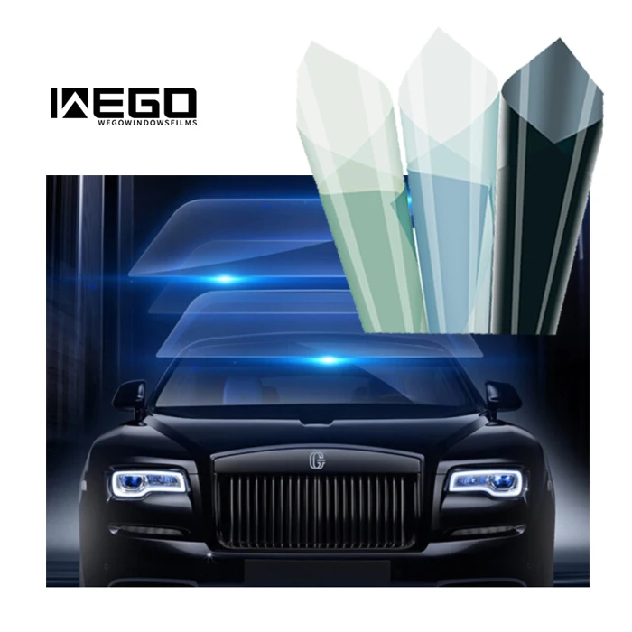 WEGO Ready Stock carbon 2 ply car window tint film glass roll for car