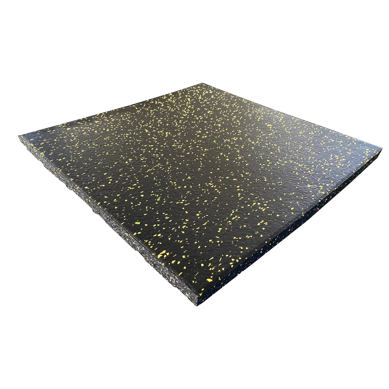 1m x 1m x 15mm CSP gym rubber flooring EPDM rubber mat for sports
