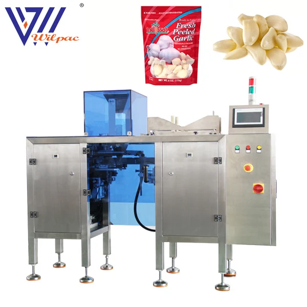 Fresh Peeled Garlic Packing Machine Whole Garlic Zipper Bag Packing Machine Ready Pouch Automatic Feeding Packaging Machine