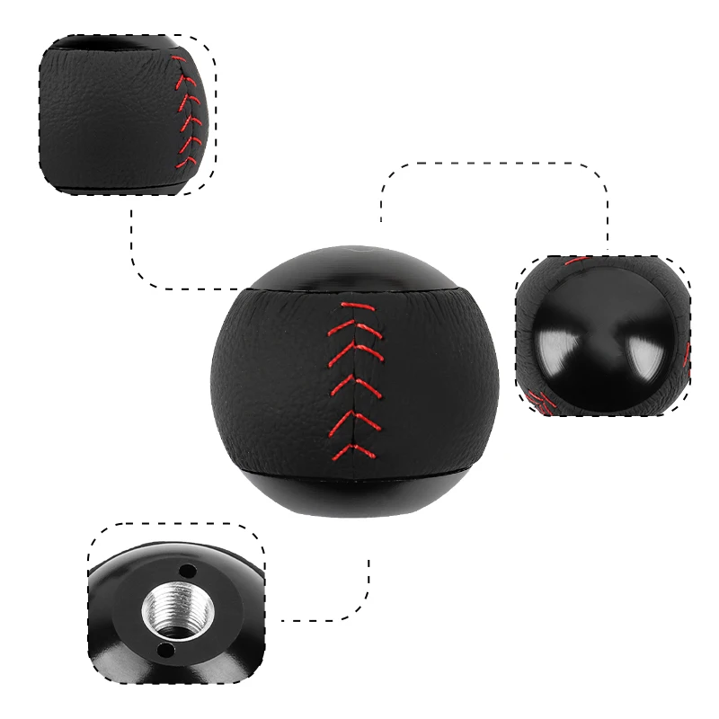 JDM Factory Sales Universal Car Shifter Ball Billet Manual Luxury Cnc Control Daf Drift Style Gear Leather Shift Knob With Logo