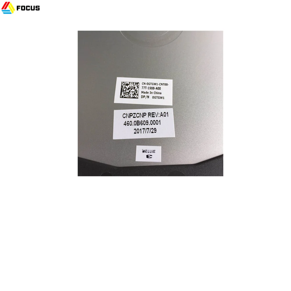  Оригинальная новая задняя крышка для ноутбука Dell Inspiron 7370 серебристая GTGW1