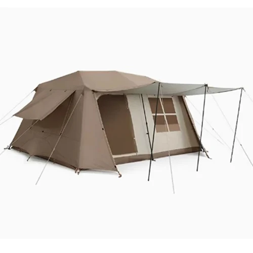XIASHENG Fully automatic Outdoor Windproof Family Tent House for Glamping Camping Hiking Made of wildland roof top tent