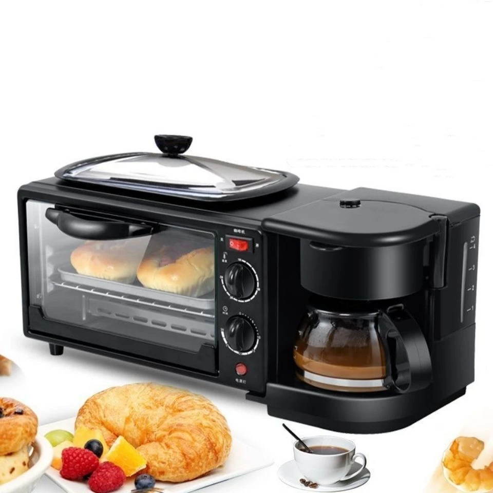Customizable 3 in 1 breakfast Maker Multi-purpose home toaster triple toaster oven 3 in 1 breakfast machine