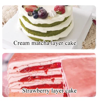 NHA Double location machine jam cream five machine Birthday cake spreader decorating cake maker Thousand layer cake coating