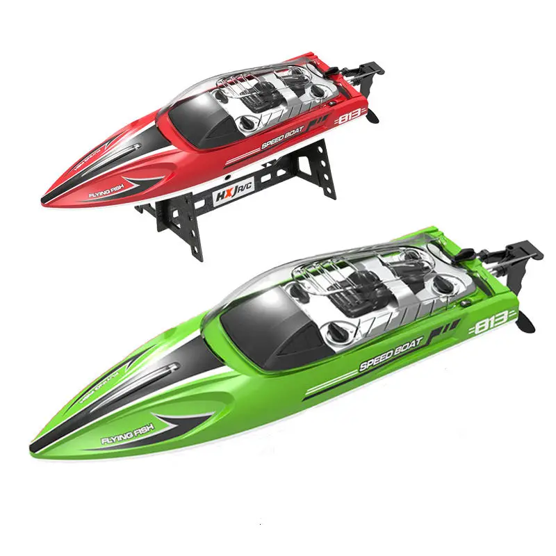 Remote Control High Speed Speedboat Model Toys Multi Function Waterproof Night Light Rc Radio Boat Toys For Kid Speedboat Toy