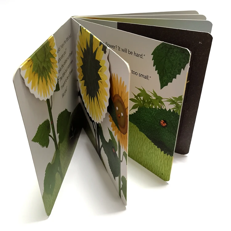 Printing on Demand 3D Effect Flip Pop up Cardboard Book Cartoon Board Book Printing Service Children Book Printing
