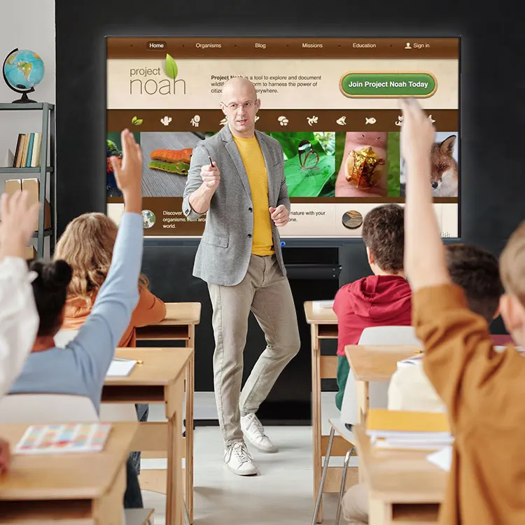 Bulldex Wholesale 55 inch LED projection touch screen All In One Flat Panels Smart Interactive Whiteboard