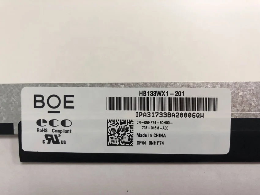 BOE hot sale 13.3 inch laptop screen HB133WX1-201 lcd monitors 1366(RGB)x768 lcd displays module tft lcd