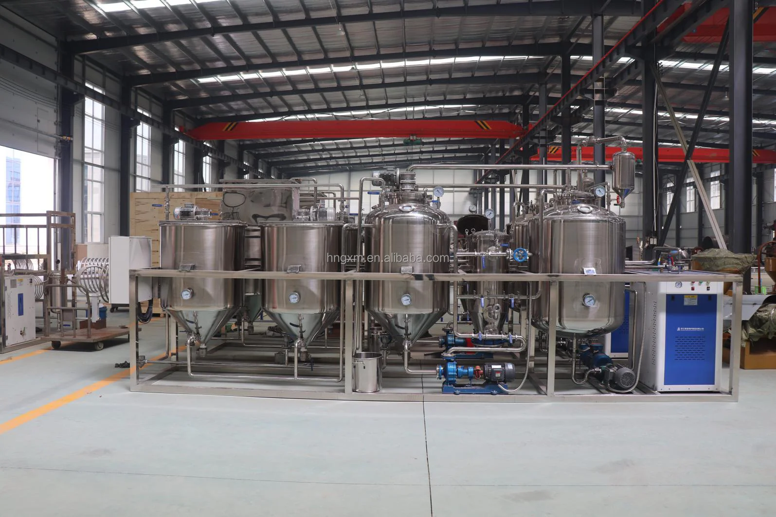 Automatic Coconut Oil Press Refining Equipment Cold Press Cost-Effective Almond Oil Edible Oil Refinery