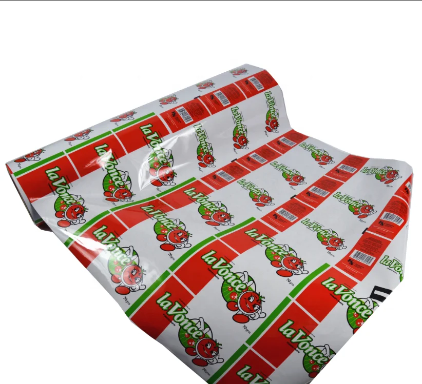 High quality aluminized  BOPP Laminated Tomato Paste Plastic Film in Roll