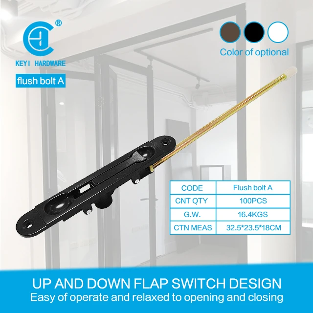 High Quality Stainless Steel Slide Door Lock with Zinc Body and Flush Bolt or Handle Latch for & Window Accessories