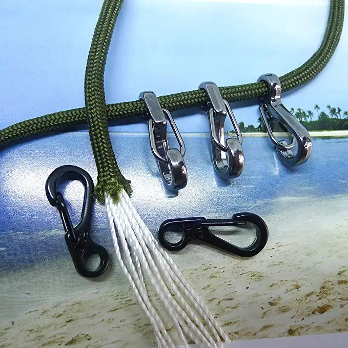 Mini SF Spring Backpack Clasps Climbing Carabiners EDC Keychain Camping Bottle Hooks Tactical Survival Gear