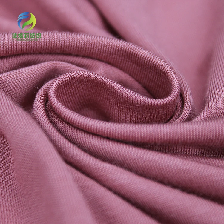 Eco-friendly  sustainable 170gsm   Lenzing Tencel 95%Modal 5%Spandex EcoVero Lyocell single jersey Knitted Fabric For T-shirt