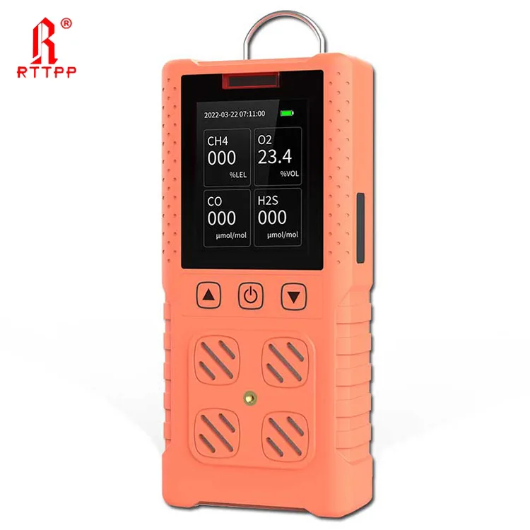 RTTPP Battery Powered 4 in 1 Multi Gaz Leak Alarm Monitor LPG CO NO SO2 Portable Sulfur Dioxide Nitric Oxide Gas Detector