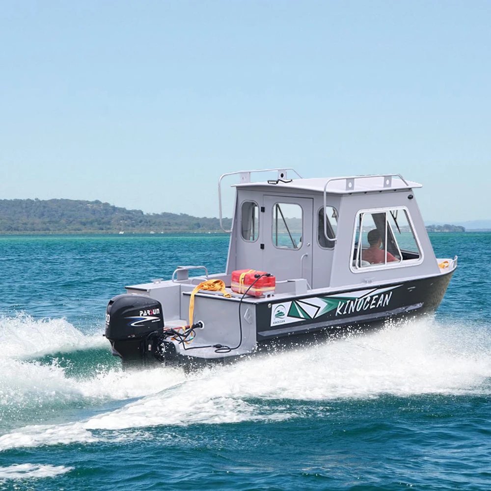 Cuddy Cabin fishing cruiser hardtop enclosed all welded aluminum boat 22 foot