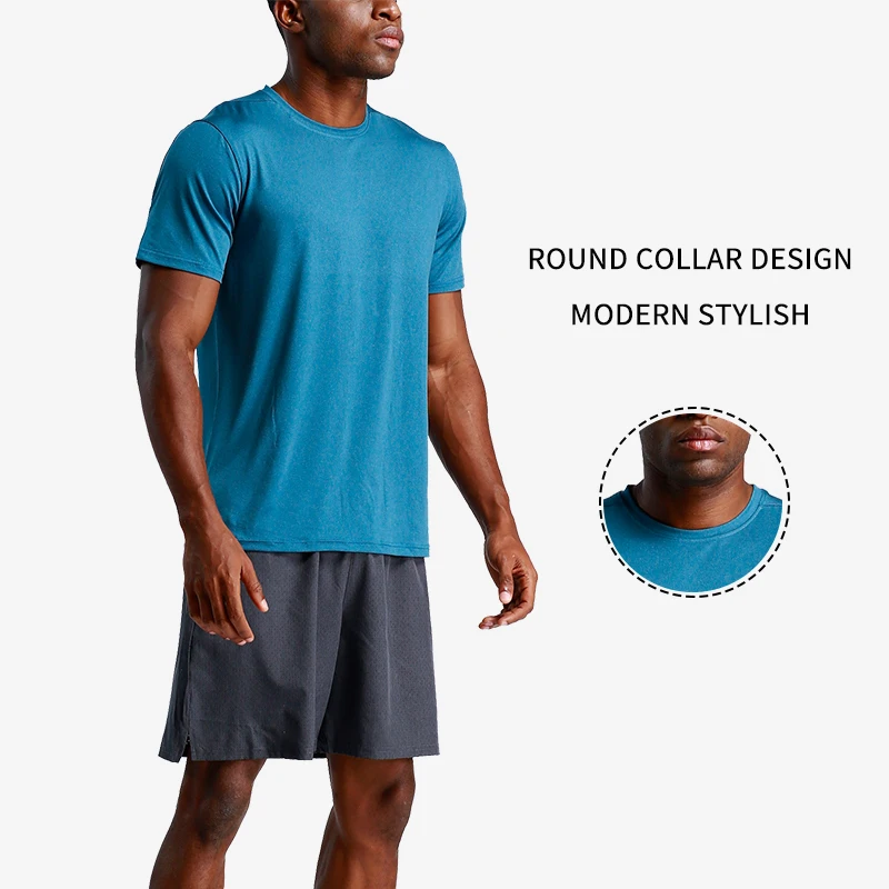 
Hot Sale Custom Brand Tracksuits Mens Jogging Clothing Quick Dry T-shirt Running Shorts 2 Piece Set 