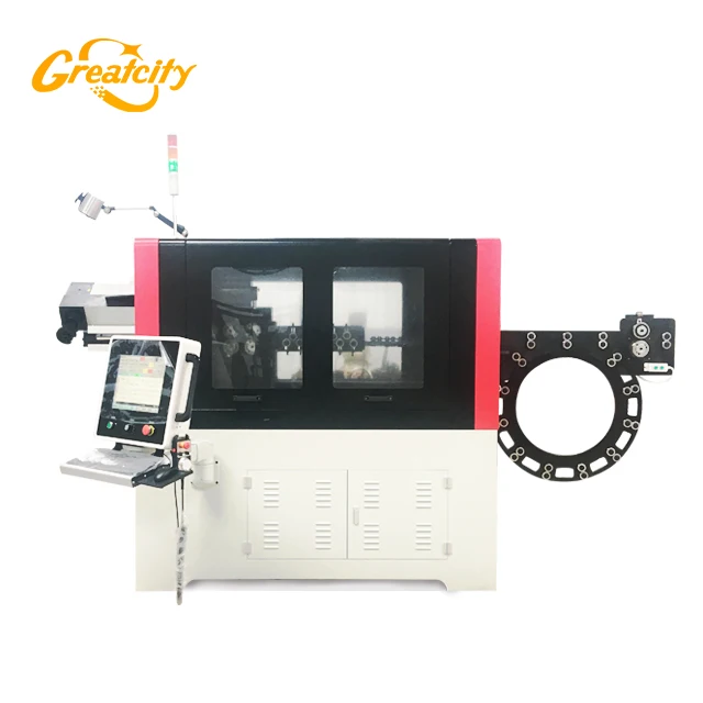 Customized Wire-turning or Head-turning Dia.3-8mm automatic CNC servo 3d steel wire forming machine