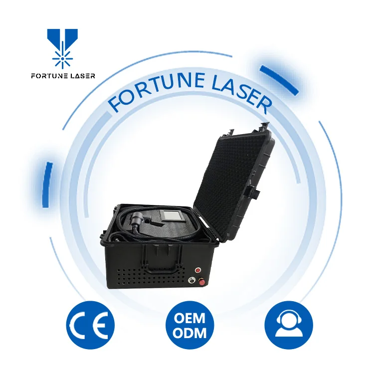 fiber laser cleaner machine industrial metal mold rust removal tool 100W-300W  mini portable handheld laser cleaning machine