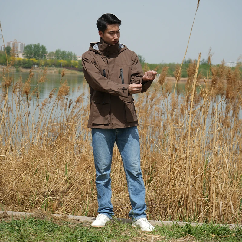 Waterproof 30,000mm Packable Rain Jacket Women hard shell Waterproof Raincoat with Hood Jacket Windbreaker