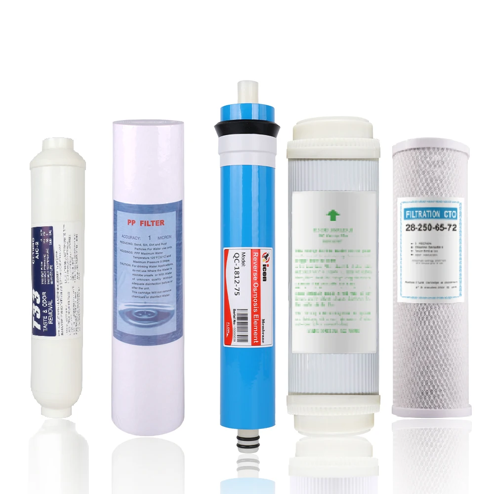 Qicen Customizable 10Inch PP/CTO/GAC Carbon Filter Cartridge For Ro Water Purification