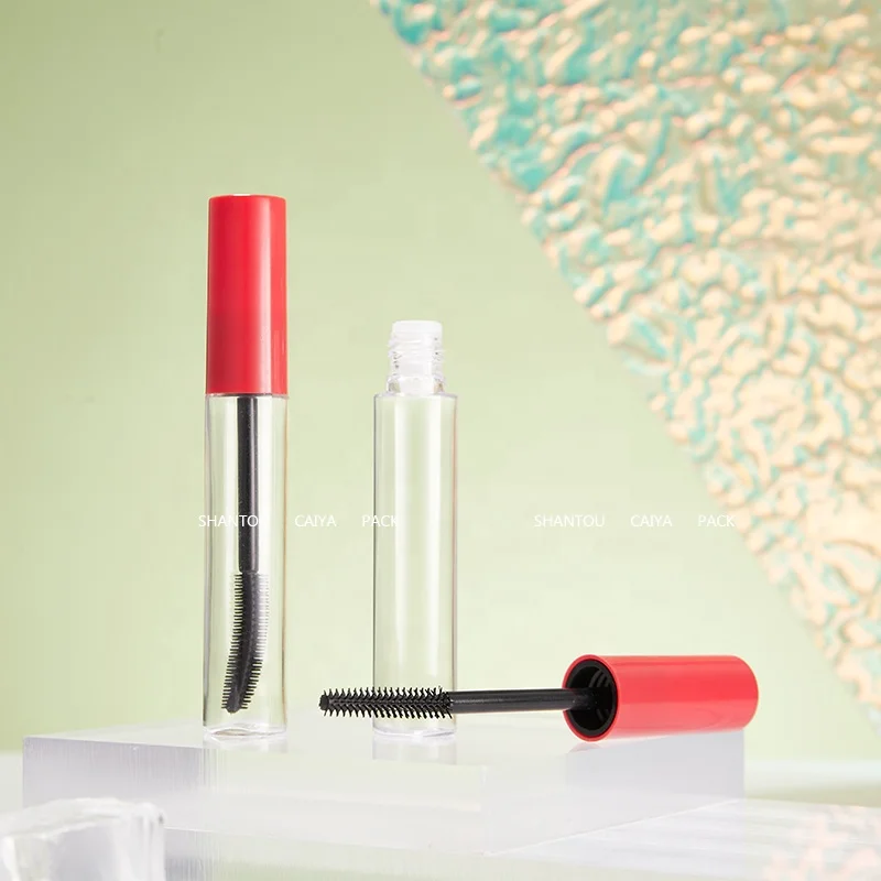 8ml Wholesale Empty Cosmetic PETG bottle Mascara Packaging eyelash serum Container Transparent eyebrow gel Tube silicone b