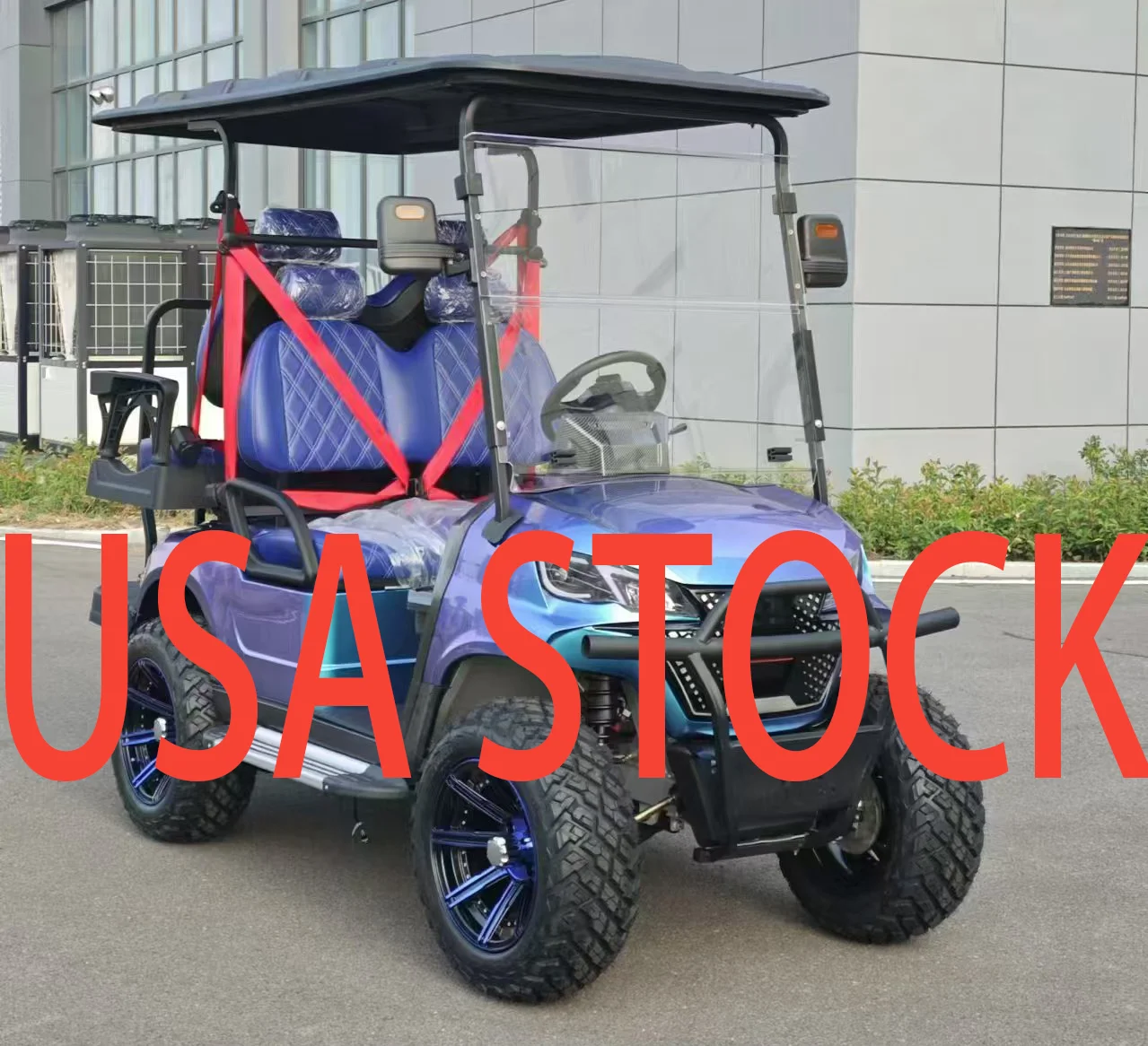 USA Stock EC certification,manufacturer,navigation 48v 115AH Lithium battery off road street legal 4 seats golf buggy carts GOLF