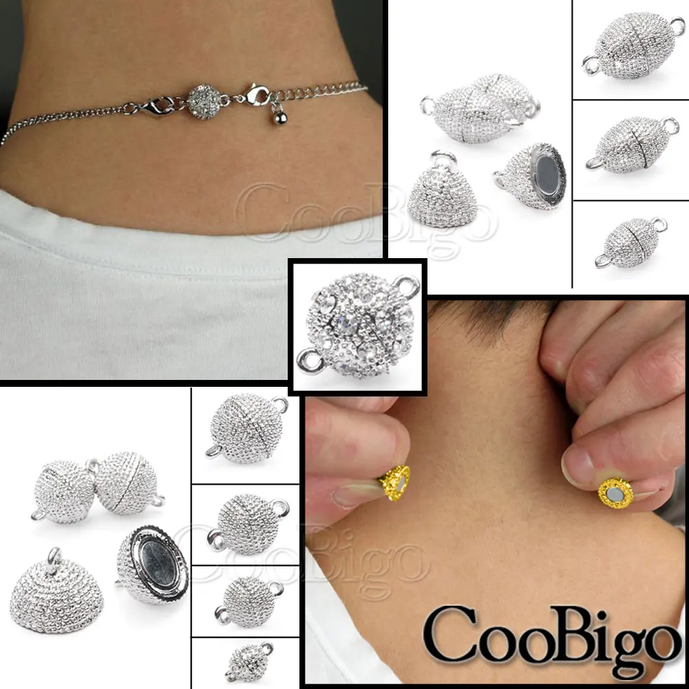 Metal Strong Snap Clasp Buckle Necklace Connector Clip Closure Fastener for Jewelry Making DIY Pendant Bracelet Accessories