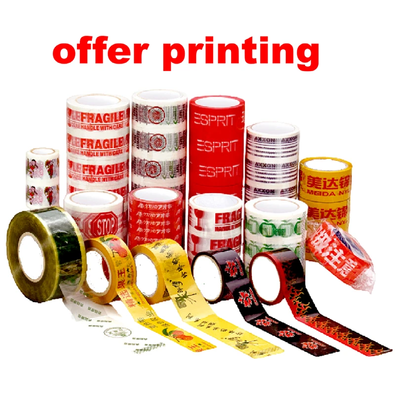 Scotched Bopp Box Packaging By Supplier Yellow Adhesive Stationery Packing Low Noise Parcel Opp Tape