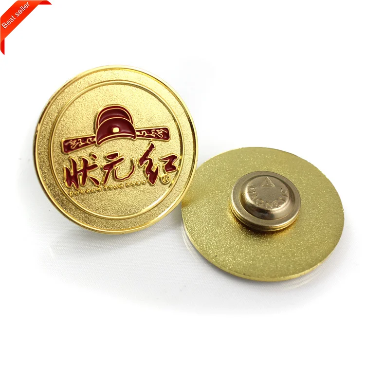 High Quality Customized Gold-plated 3D Design Zinc Alloy Sports Medal Honor Guard Army Lapel Pins Security Badge