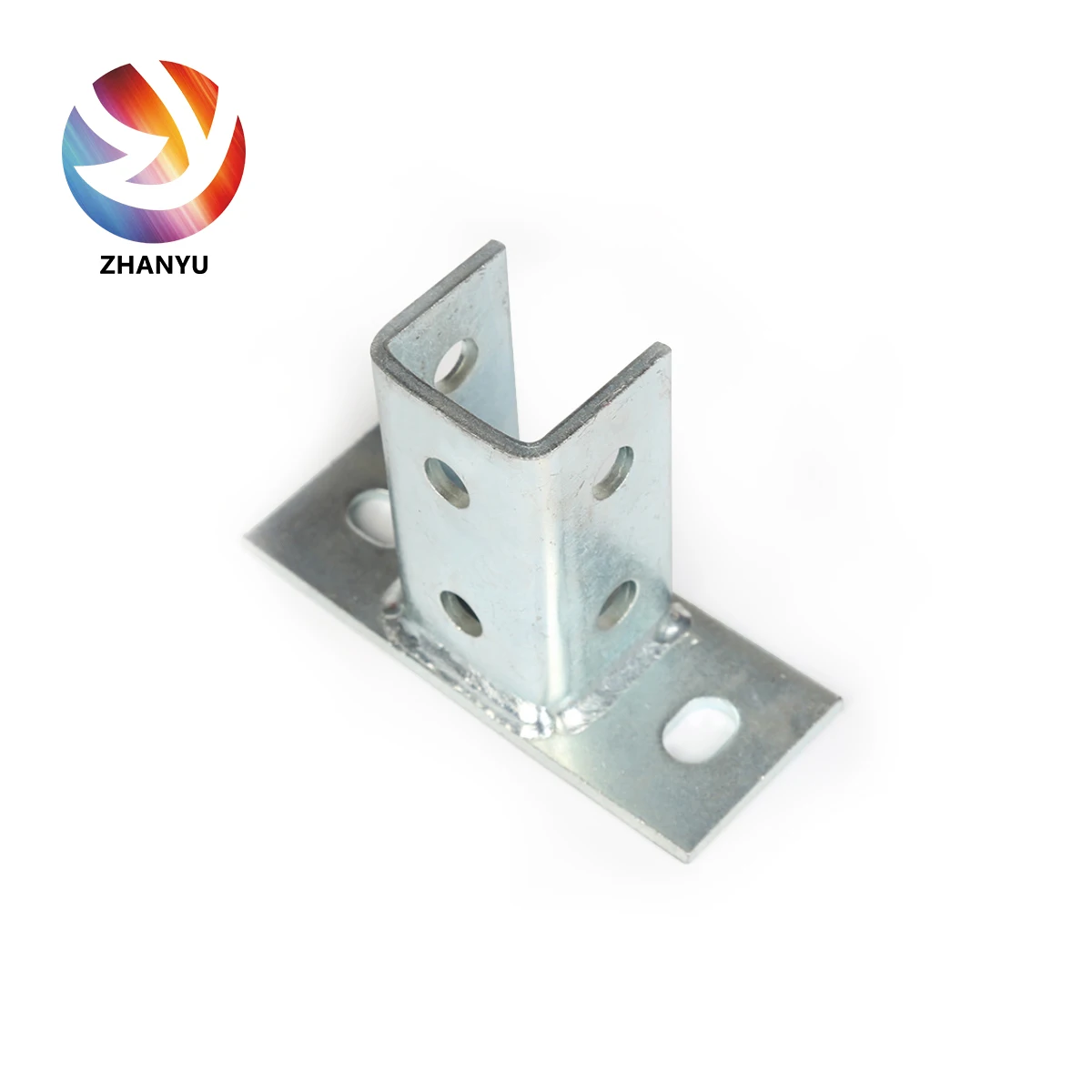 factory Metal Stamping Part Steel Post Base support  sale Channel post base for strut channels Galvanized