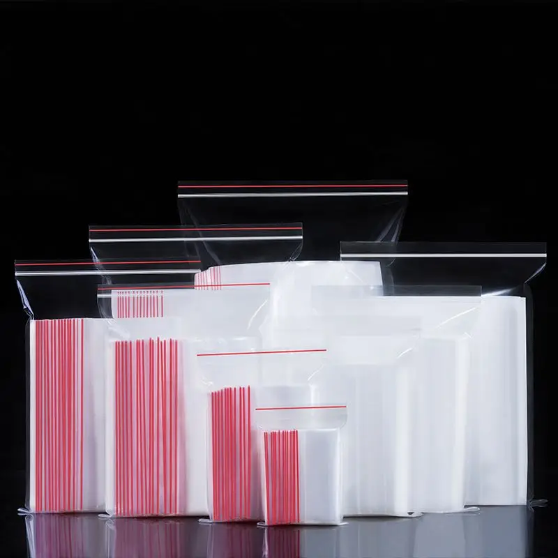 Small Zip Lock Bag clear poly reclosable zip lock storage plastic bags for jewelry or candy