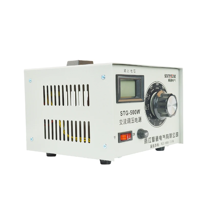 STG-500W однофазный регулятор напряжения переменного тока чистая медная катушка бытовой свяжитесь с 220V Регулируемый источник питания постоянного тока