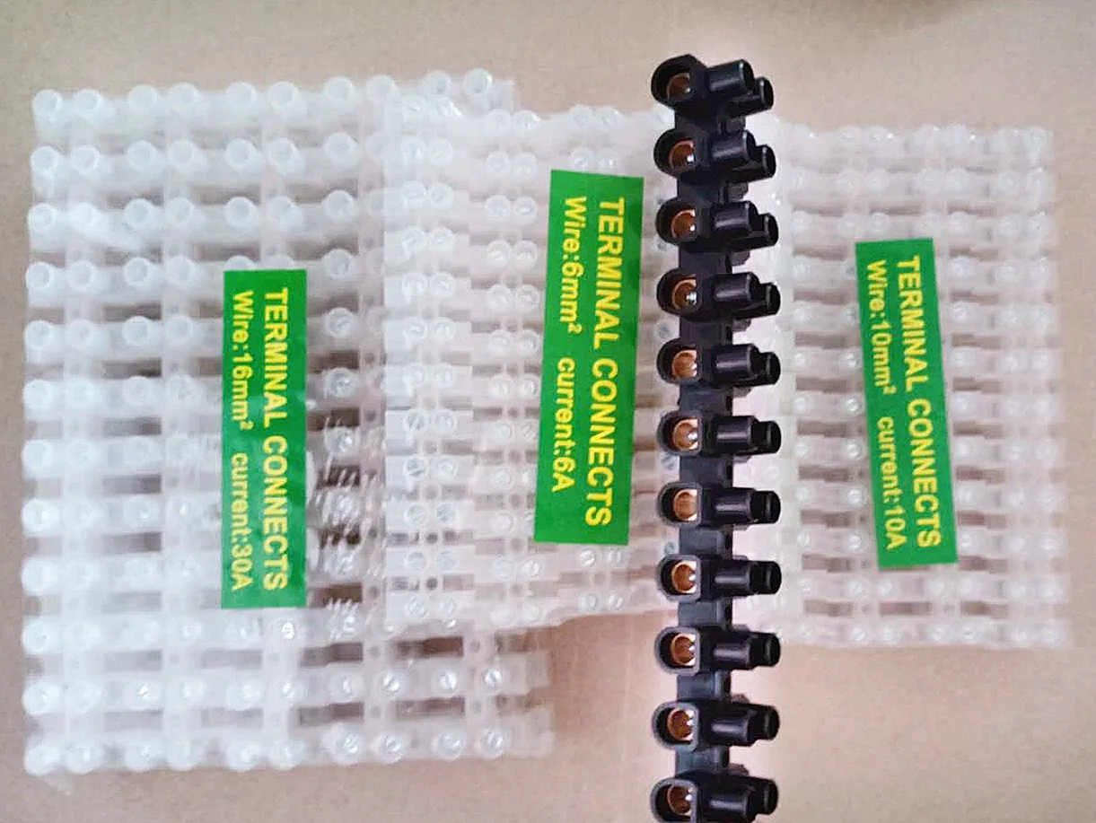 Plastic Wire connector PE material  high quality black  U  Terminal block 12ways for low voltage equipment  terminal strip