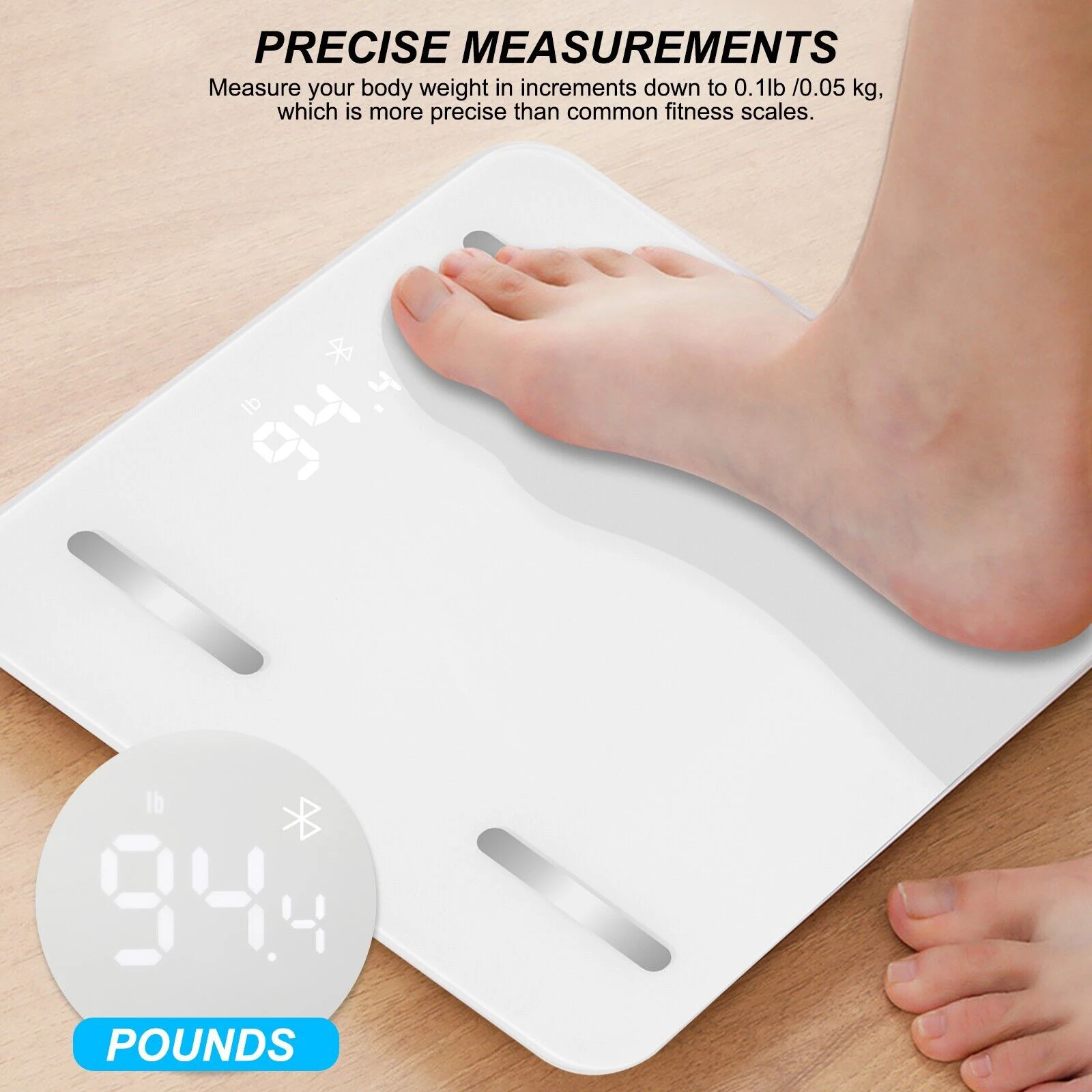 180kg 396lb smart scale for body weight and fat digital BIM mobile bathroom body fat scales