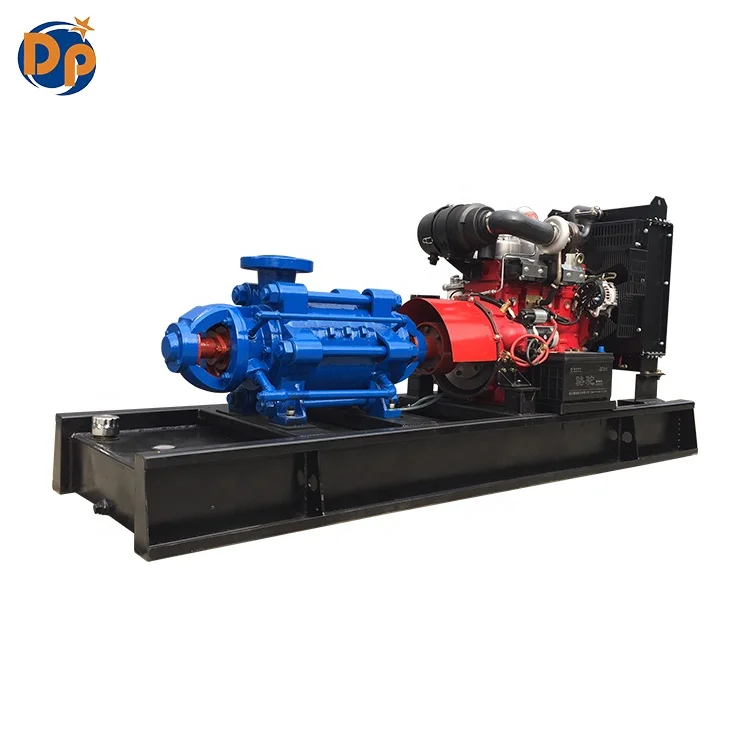 10hp-800hp Diesel Multistage Water Pump Boiler Feeding High Temperature Horizontal Multistage Pump