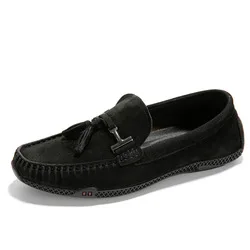 2020 Men Moccasin soft pig suede leather loafer driving shoes