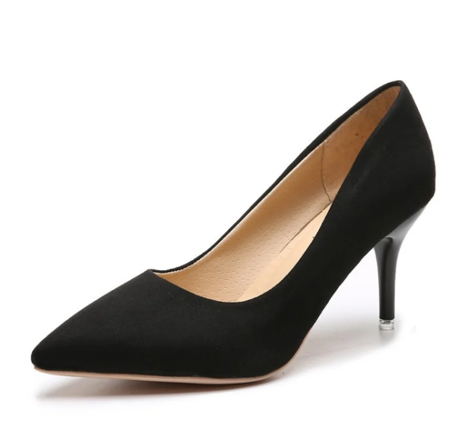 Korean New design ladies sexy fashion pointed toe plus size shoes elegant women high heel shoes