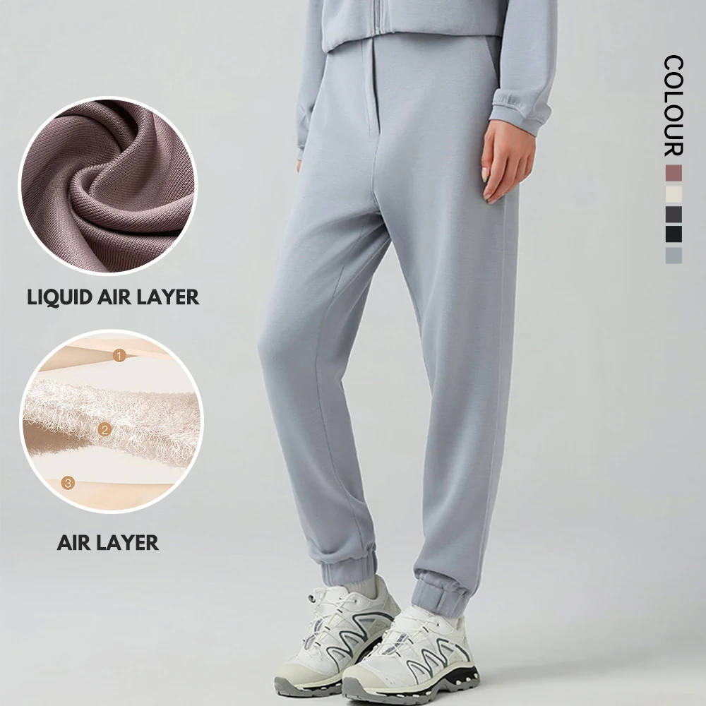 SHINBENE Comfy Air Layer Lightweight Gym Joggers Leisure Quick Dry Athletic Workout Soft Sweatpants