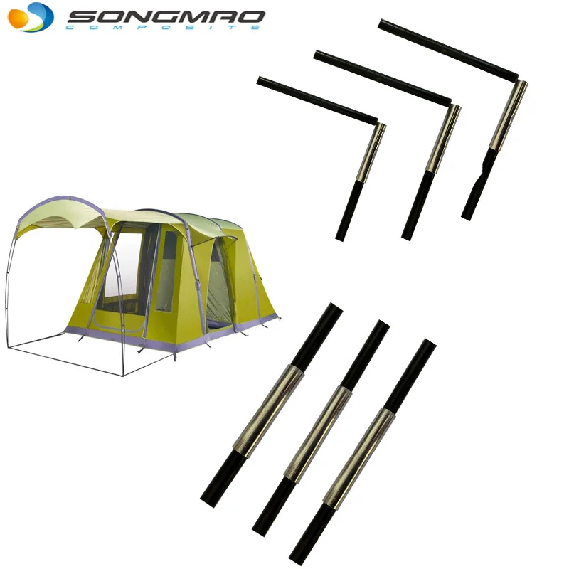 High quality custom  carbon fiber telescopic tent pole