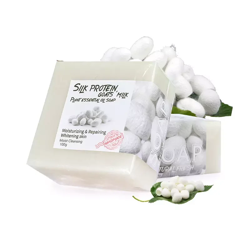 HANLINGER High Quality Organic Handmade Soap Repair Nourish Wire Drawing Silk Protein Essential Oil Handmade Soap