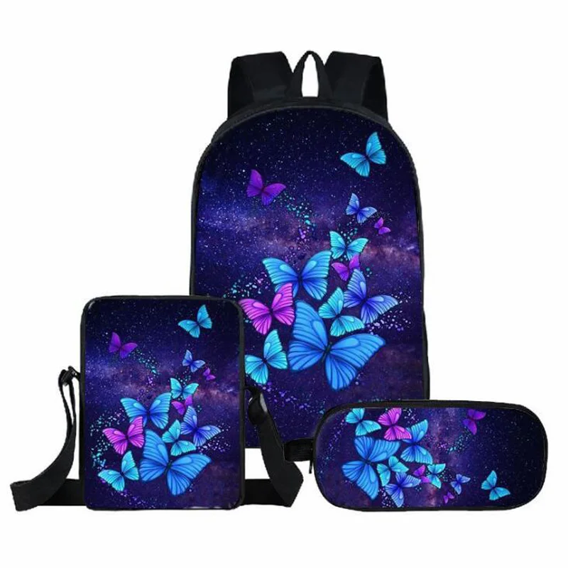 3PCS Custom Your Own Image Backpack Boys Girls Student Custom Print Blank Sublimation Backpack Set For School