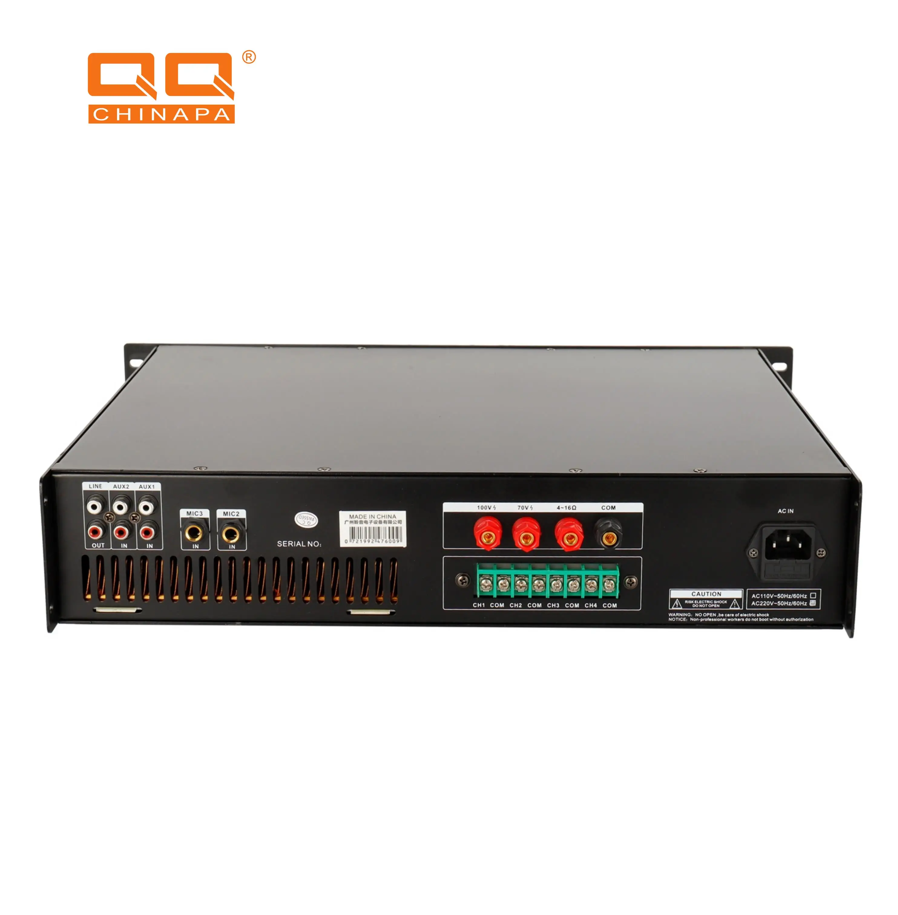 QQCHINAPA High Quality Amplificadores De Audio Pa System Amplifiers For School,Hotel