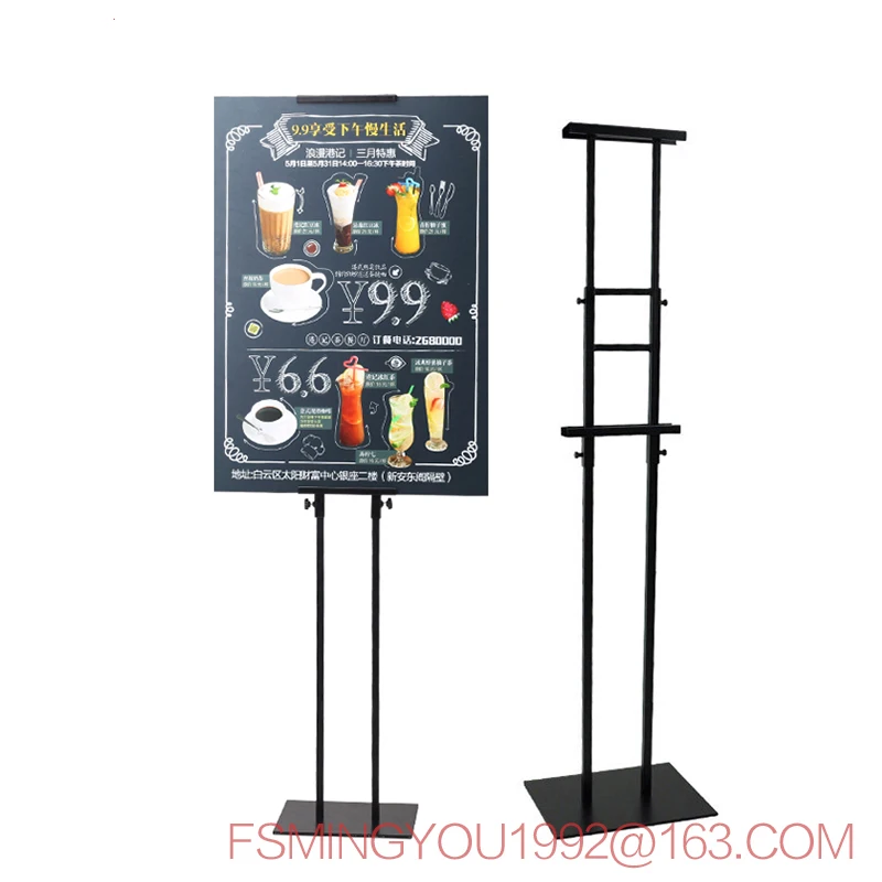 Прямая поставка с завода регулируемый двухсторонний рекламный штатив плакат баннер стенд